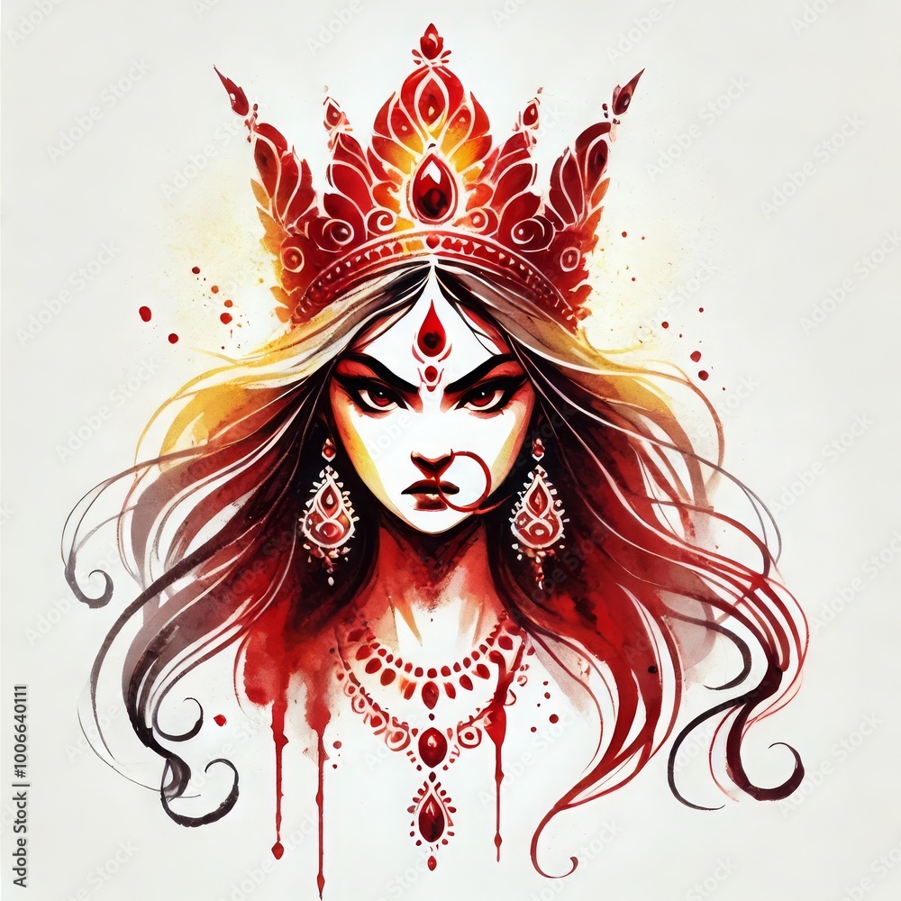 Indian Festival Navratri, Indian God shri Druga in Happy Durga Puja Subh Navratri Indian Festival Navratri, Indian God shri Druga in Happy Durga Puja Subh Navratri
