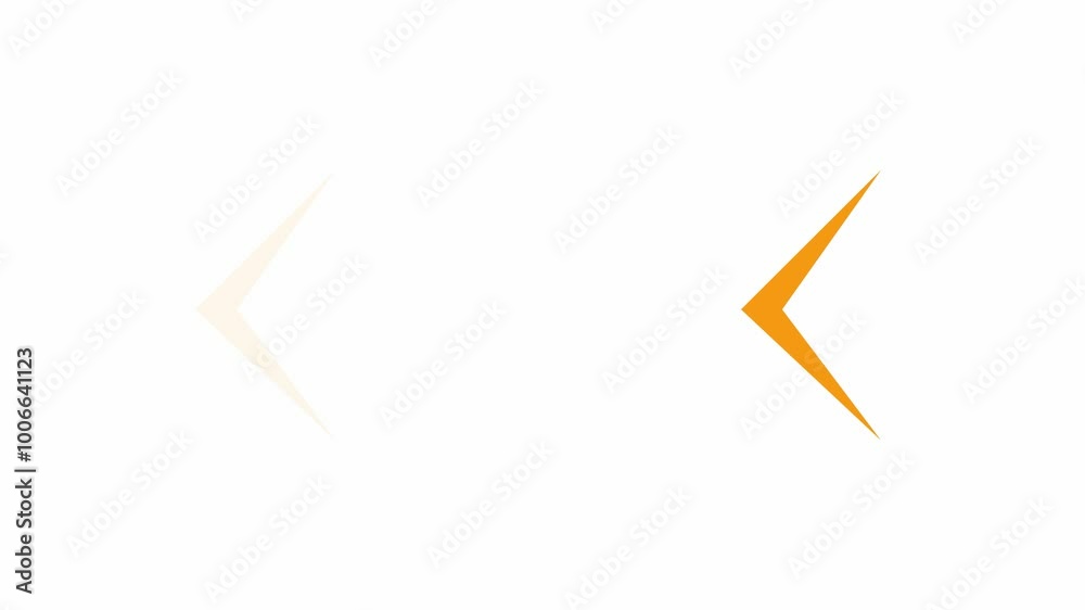 Abstract beautiful right Arrow loading animation white background. Abstract beautiful right Arrow loading animation white background.