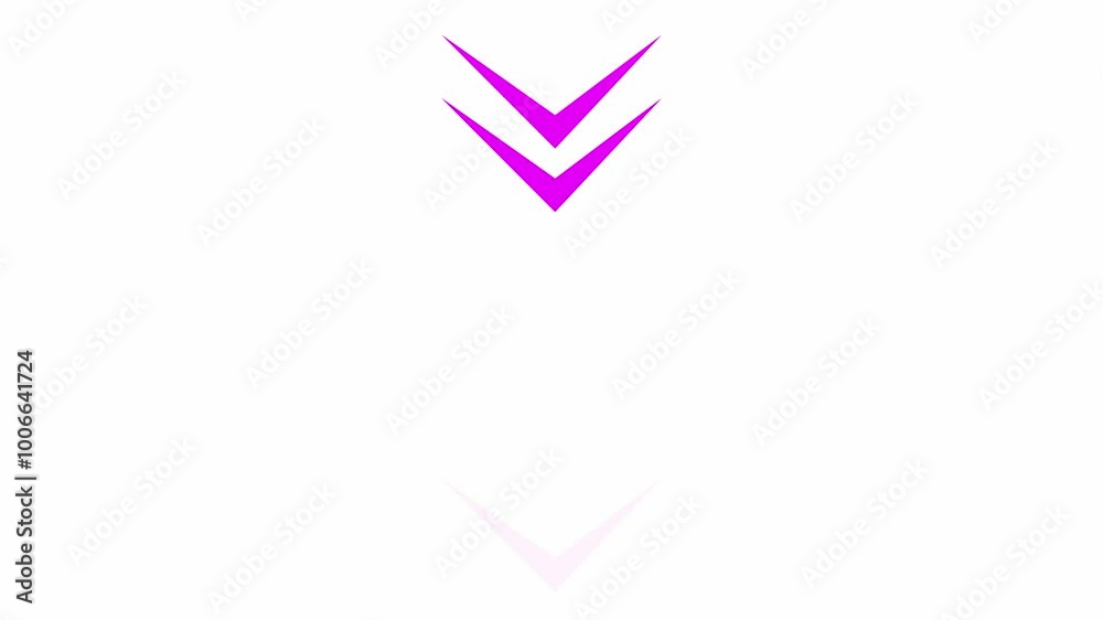 down direction arrow icon animation on white background. Animated arrow icon pointing down. Abstract beautiful white down side directional arrow down direction arrow icon animation on white background. Animated arrow icon pointing down. Abstract beautiful white down side directional arrow
