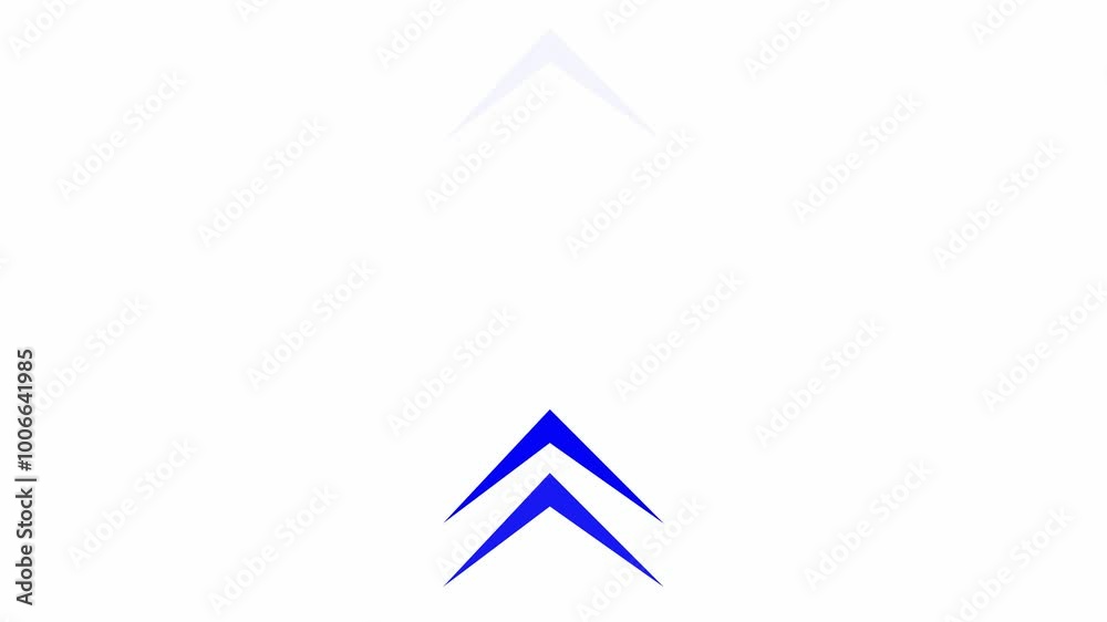 Arrow Loop Animation video direction concept. blue arrow icon concept on black background. Arrow Loop Animation video direction concept. blue arrow icon concept on black background.