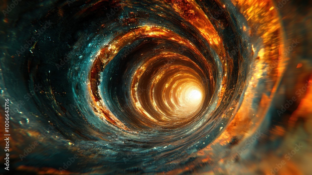 Abstract Tunnel Background with Light Effect Abstract Tunnel Background with Light Effect