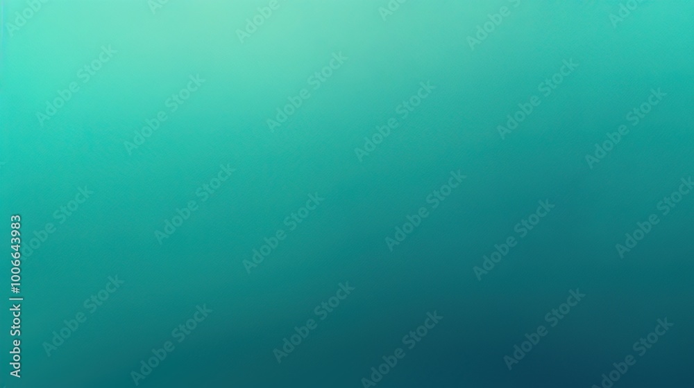 Obraz premium Abstract teal green gradient background for website, poster, or social media