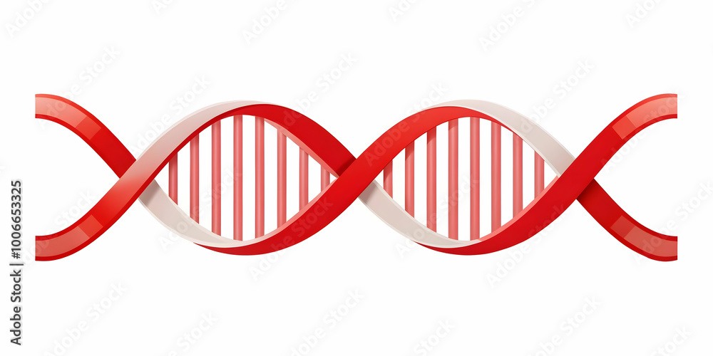 Flat Red Ribbon DNA Strand - Vector Illustration of DNA Transforming into Red AIDS Awareness Ribbon with Smooth Camera Pan in Simple Business Style Flat Red Ribbon DNA Strand - Vector Illustration of DNA Transforming into Red AIDS Awareness Ribbon with Smooth Camera Pan in Simple Business Style