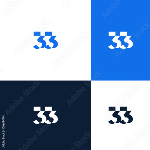 number 33 monogram logo