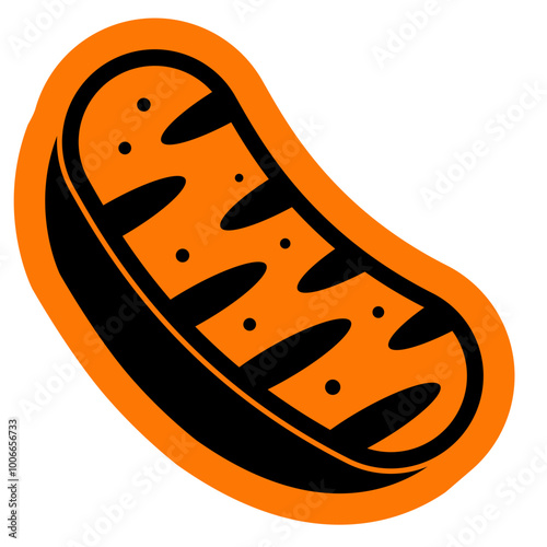 Mitochondria icon, mitochondrium, genome, health