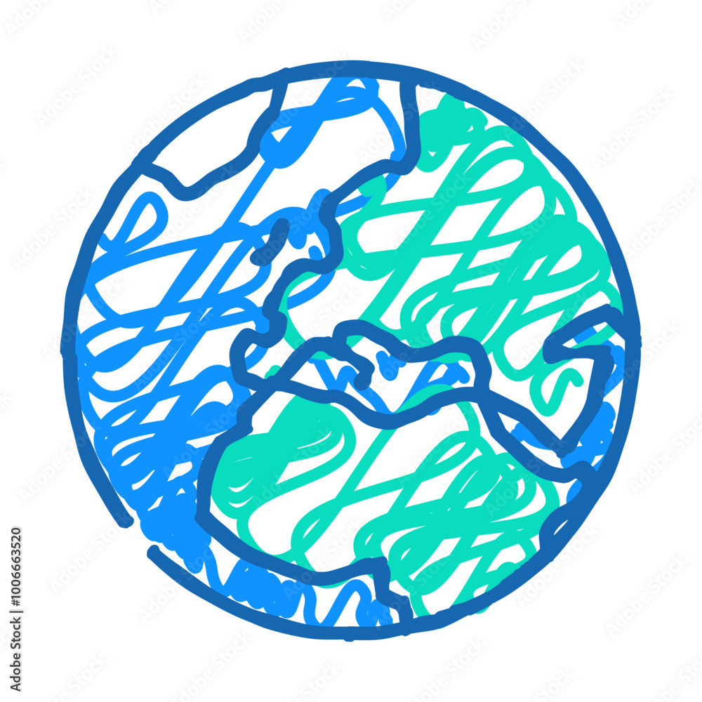 europe earth planet map doodle icon sketch vector. europe earth planet map sign. isolated symbol illustration europe earth planet map doodle icon sketch vector. europe earth planet map sign. isolated symbol illustration