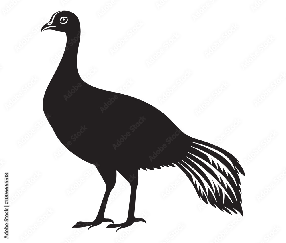 Naklejka premium Illustration of a bird, Vector birds, Silhouette of a bird