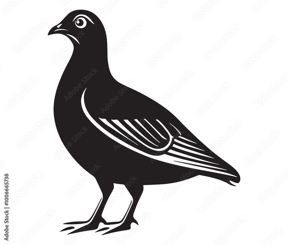 Fototapeta premium Illustration of a bird, Vector birds, Silhouette of a bird