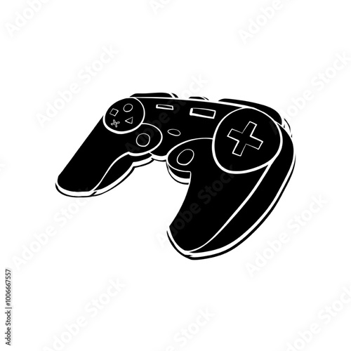 game stick icon, joystick icon vector illustration hand drawn, logo, symbol, sign, etc