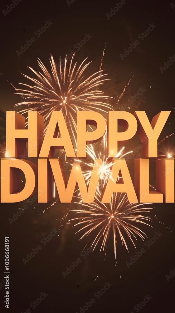 Fototapeta premium Happy diwali wishes poster