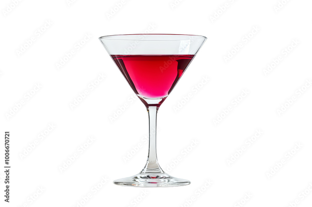 Cosmopolitan cocktail in an elegant glass on a transparent background Cosmopolitan cocktail in an elegant glass on a transparent background