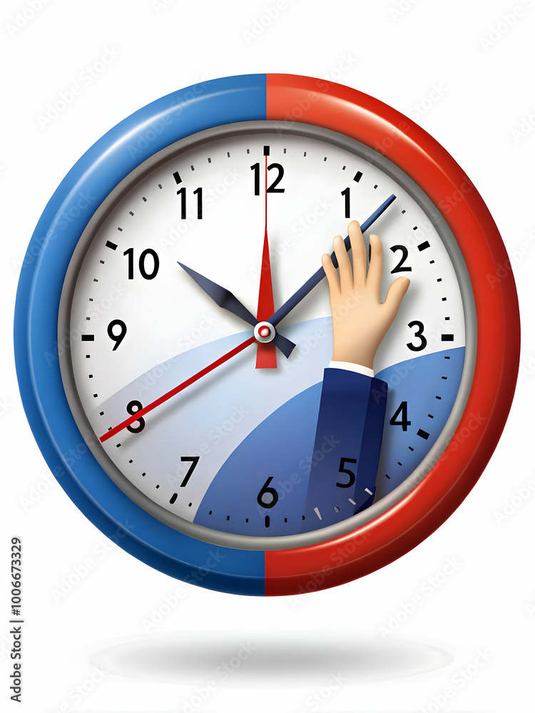 Voting Deadline Countdown: Vector Illustration of Clock Face Approaching Midnight with Election Icons Instead of Numbers - Space for Date on White Background Voting Deadline Countdown: Vector Illustration of Clock Face Approaching Midnight with Election Icons Instead of Numbers - Space for Date on White Background