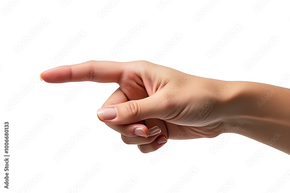 Pointing hand isolated on white background Pointing hand isolated on white background