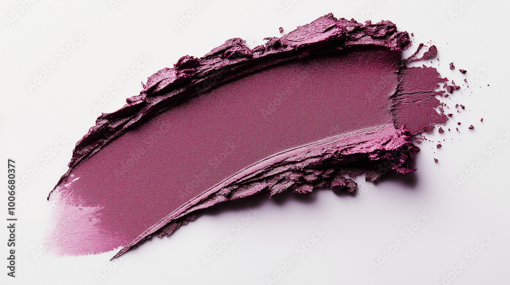 a single, elegant swatch of dusty mauve lipstick on white background, with soft color gradients and subtle sheen to highlight the texture and glossiness of lip makeup a single, elegant swatch of dusty mauve lipstick on white background, with soft color gradients and subtle sheen to highlight the texture and glossiness of lip makeup