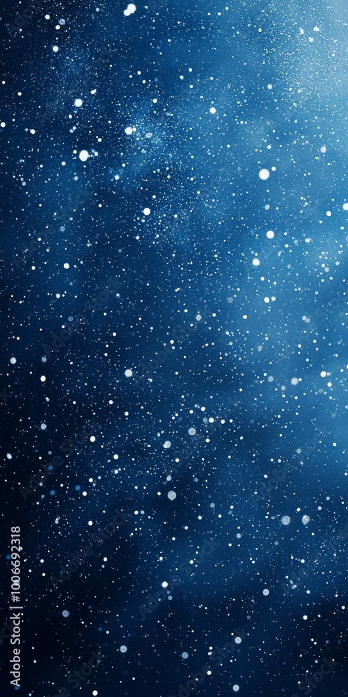 Obraz premium A minimalist blue background with scattered white dots and plenty of open space for copy 