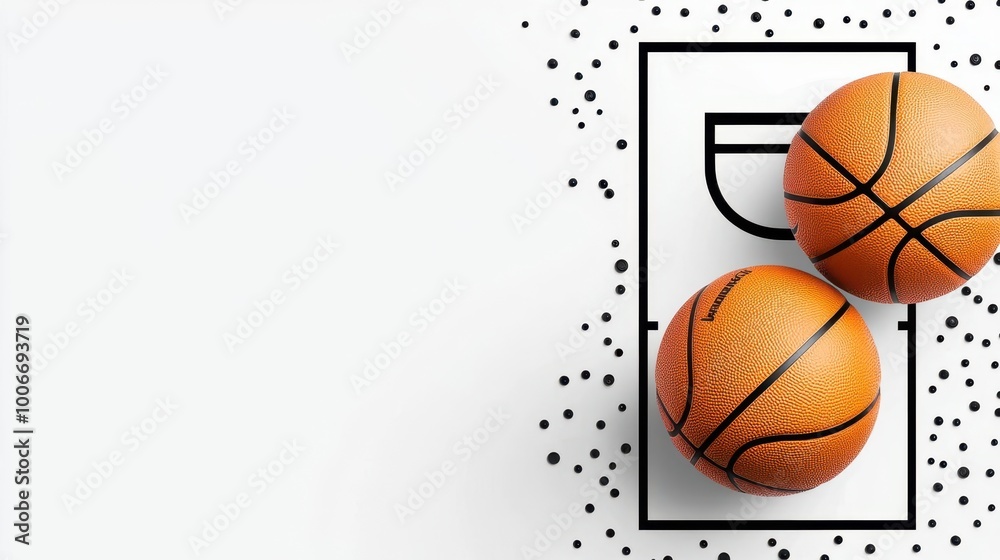 a basketball playbook diagram clipart, strategy illustration, clean lines, black and white, isolated on white background