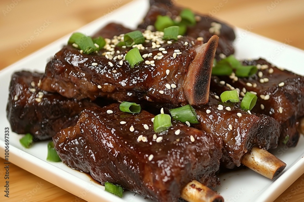 Slow-Cooked Braised Beef Short Ribs in Rich Sauce Slow-Cooked Braised Beef Short Ribs in Rich Sauce