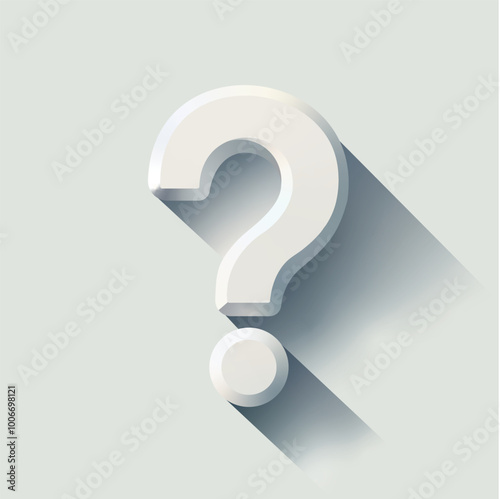 Signo de interrogación 3D