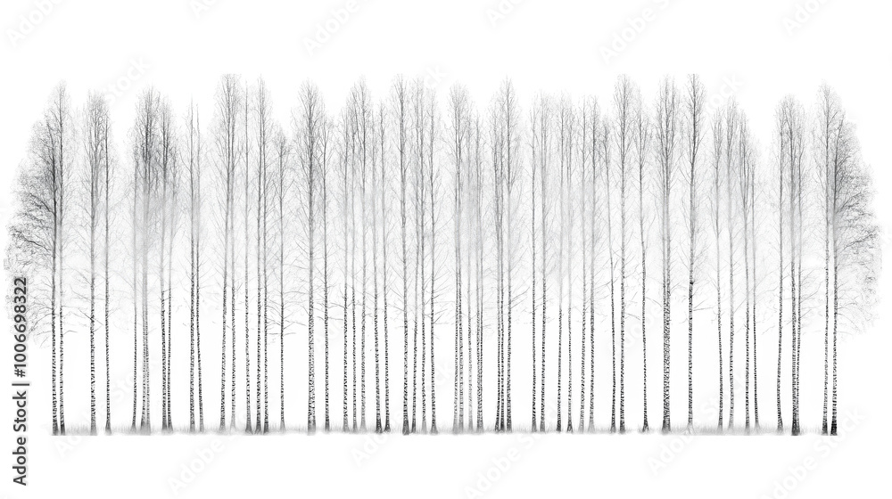 Abstract Forest with Glitch Effect Abstract Forest with Glitch Effect