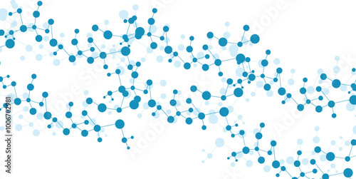 Modern technology background with blue dots