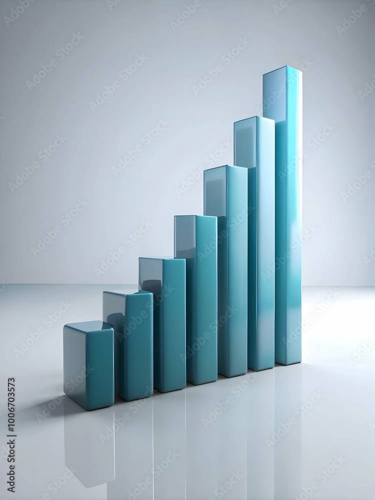 Clean Light Gray Background with 3D Rising Bar Graphs Illustrating Increasing Voter Turnout - Encouraging Voter Participation Concept in Photo Stock Clean Light Gray Background with 3D Rising Bar Graphs Illustrating Increasing Voter Turnout - Encouraging Voter Participation Concept in Photo Stock