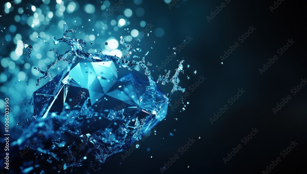 Diamond Splash - A Crystallized Moment Diamond Splash - A Crystallized Moment