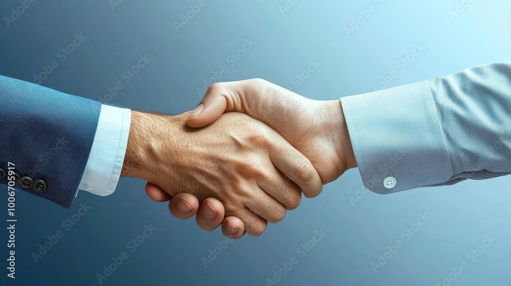 Contract signing in office, two people negotiating Contract signing in office, two people negotiating