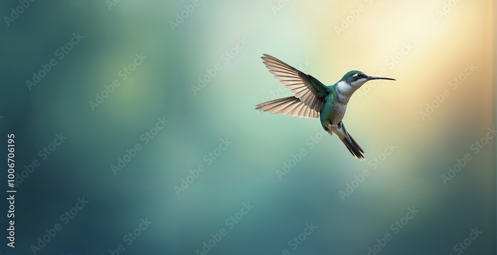 Hummingbird bird. Close-up, instead of for text Hummingbird bird. Close-up, instead of for text