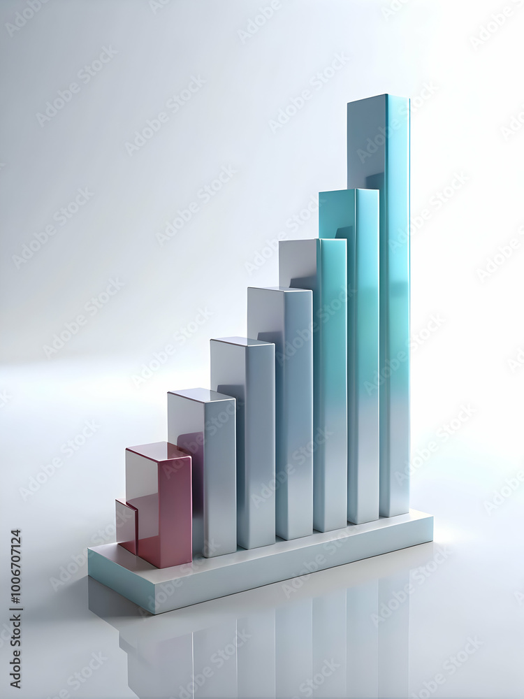 Clean Light Gray Background with 3D Rising Bar Graphs Illustrating Increasing Voter Turnout - Ample Space for Promoting Voter Participation Clean Light Gray Background with 3D Rising Bar Graphs Illustrating Increasing Voter Turnout - Ample Space for Promoting Voter Participation
