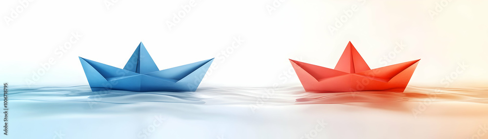 Vector Illustration of Paper Boats Made from Business Contracts Sailing in the Air Isolated on White Background - Symbolizing Navigation Through Business Agreements and Compromises Vector Illustration of Paper Boats Made from Business Contracts Sailing in the Air Isolated on White Background - Symbolizing Navigation Through Business Agreements and Compromises