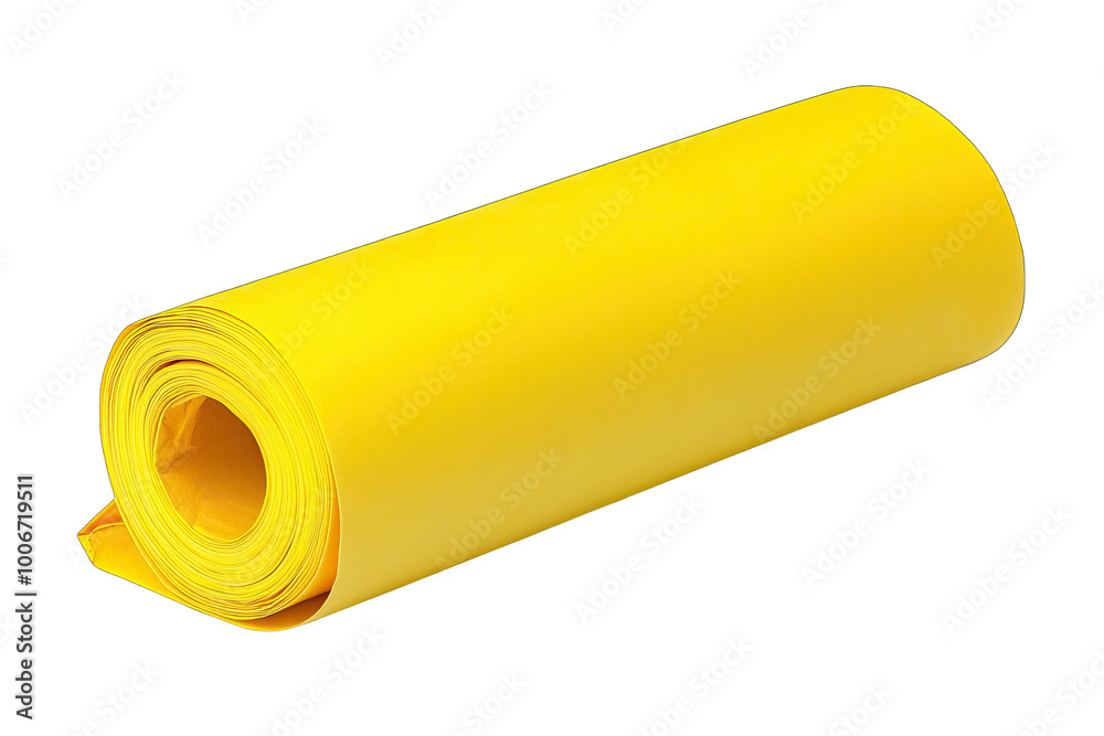 A vibrant yellow roll of material, ideal for crafting, decorating, or educational projects, adding a pop of color to any workspace. A vibrant yellow roll of material, ideal for crafting, decorating, or educational projects, adding a pop of color to any workspace.