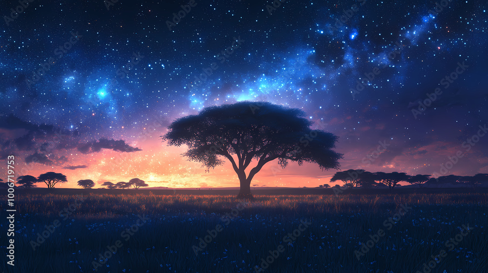 tree at sunset tree at sunset