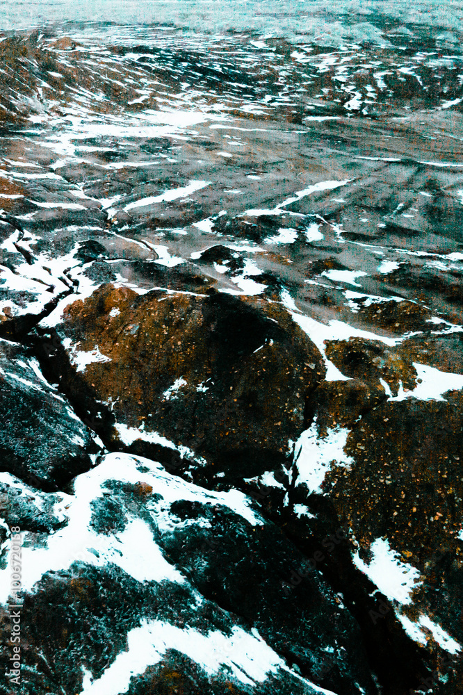 Obraz premium water and rocks