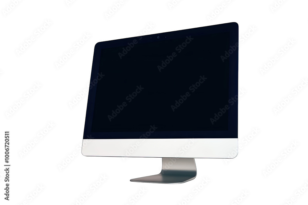 Sleek and modern desktop computer with a blank screen, perfect for showcasing your design or project. Sleek and modern desktop computer with a blank screen, perfect for showcasing your design or project.