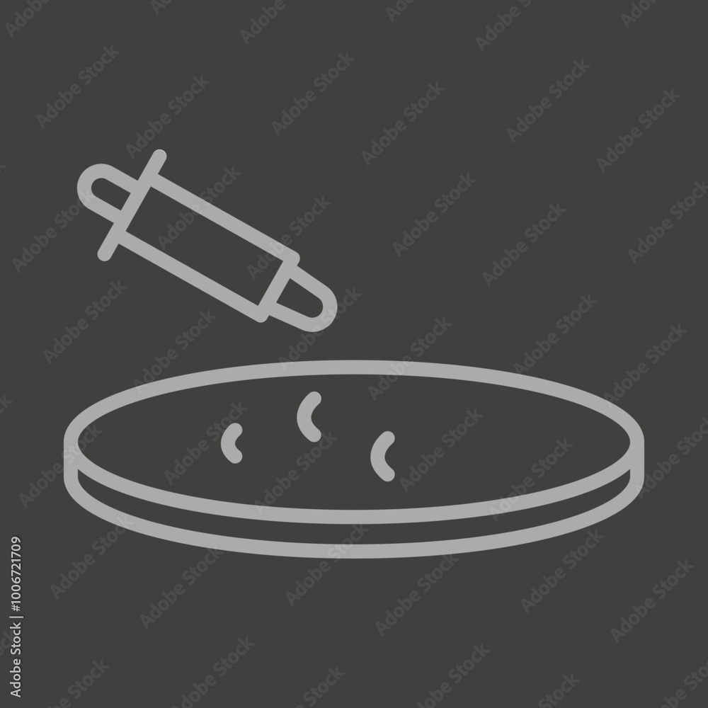 Petri Dish Icon Design