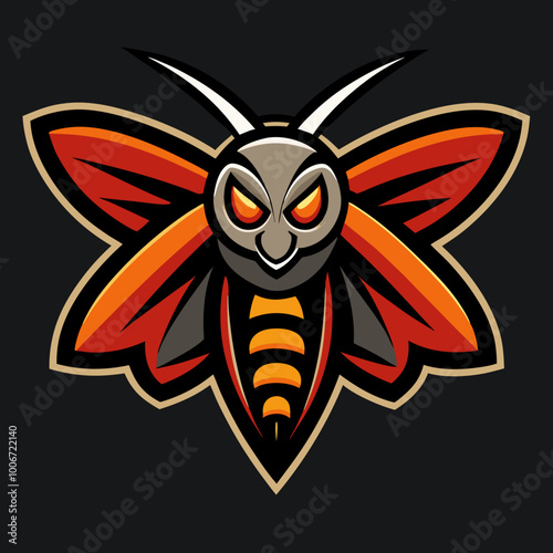 Moth Mascot Logo - Vector Illustration for Cricut & Silhouette, SVG Graphics Files, T-Shirt Design