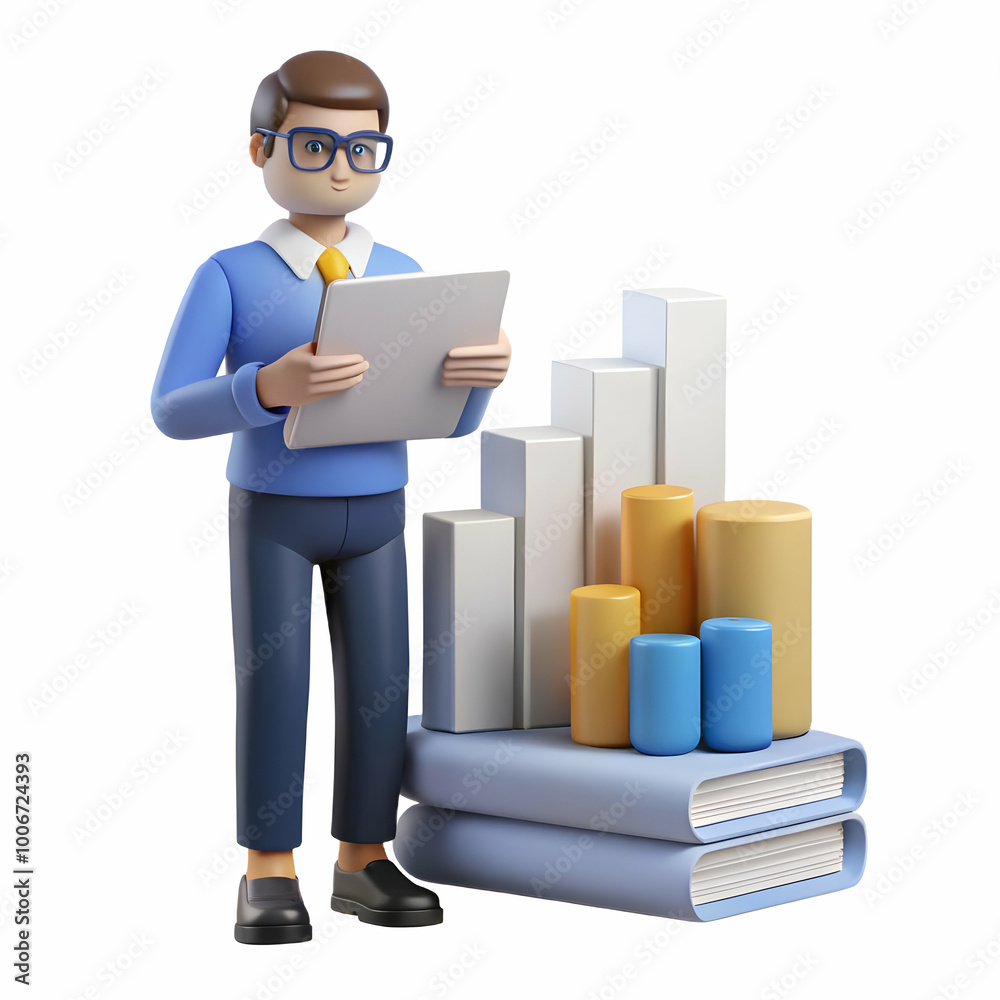 Close-Up of Focused Policy Researcher Surrounded by Documents and Data Visualizations - Intensity in Research with Space for Policy Area Text Close-Up of Focused Policy Researcher Surrounded by Documents and Data Visualizations - Intensity in Research with Space for Policy Area Text