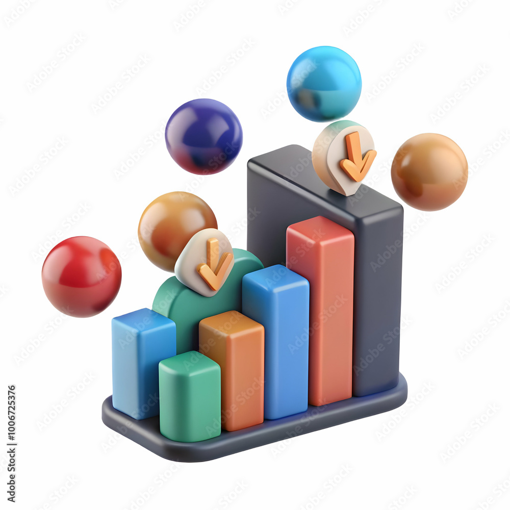 Soaring Voter Demographics Chart: Multi-Layered Representation of Diverse Electorate Flying Upwards Against a White Background - Stock Photo Concept Soaring Voter Demographics Chart: Multi-Layered Representation of Diverse Electorate Flying Upwards Against a White Background - Stock Photo Concept