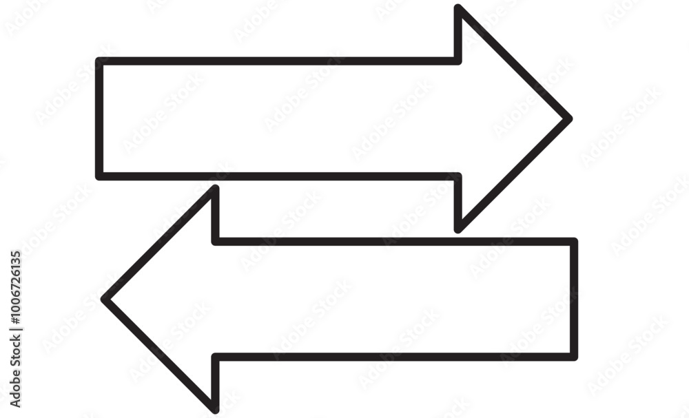 Straight long arrow, left thin line, black cursor, horizontal element, thick pointer vector icon isolated on white background. Simple illustration Straight long arrow, left thin line, black cursor, horizontal element, thick pointer vector icon isolated on white background. Simple illustration