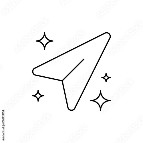 instant message icon. telegram icon