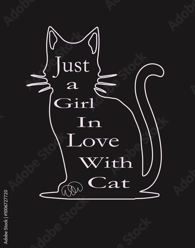 Pet t shirt design. Cat t shirt.