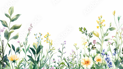 grass and flowers