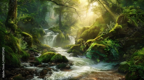 Mystical Forest Stream