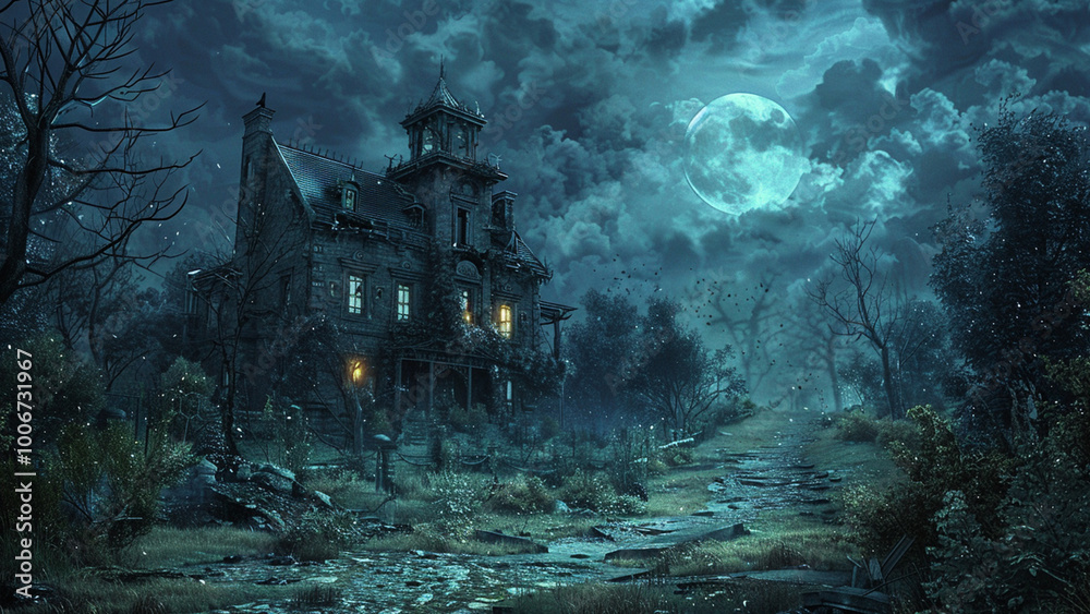 Obraz premium halloween scene