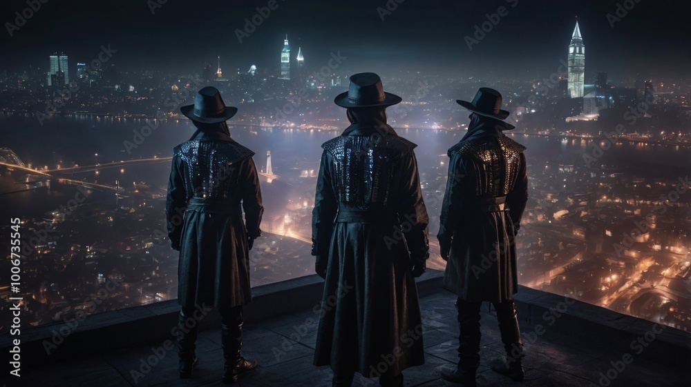 Guy Fawkes Day, showcasing a futuristic cityscape with holographic projections of Guy Fawkes masks Guy Fawkes Day, showcasing a futuristic cityscape with holographic projections of Guy Fawkes masks