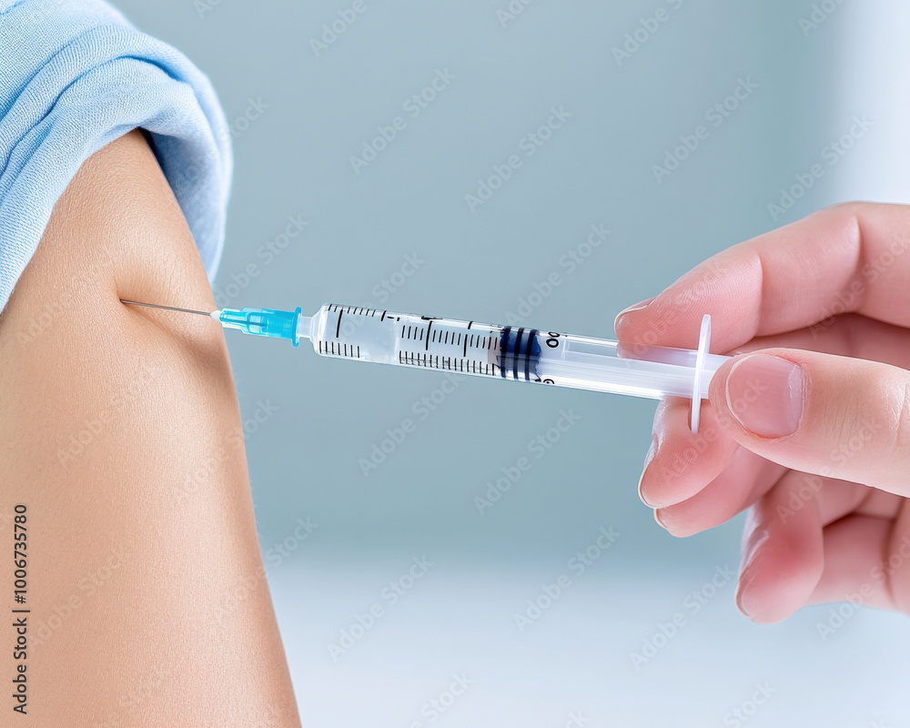 A healthcare professional administers a vaccine to a patient's arm in a well-lit clinic, demonstrating the importance of immunization for public health A healthcare professional administers a vaccine to a patient's arm in a well-lit clinic, demonstrating the importance of immunization for public health