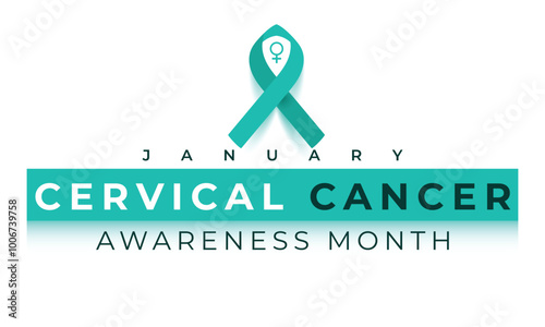 Cervical Cancer awareness month. background, banner, card, poster, template. Vector illustration.