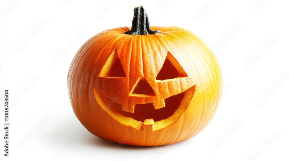 Simple pumpkin disc design isolated on white, with clean lines and bright colors, perfect for Halloween designs. Simple pumpkin disc design isolated on white, with clean lines and bright colors, perfect for Halloween designs.