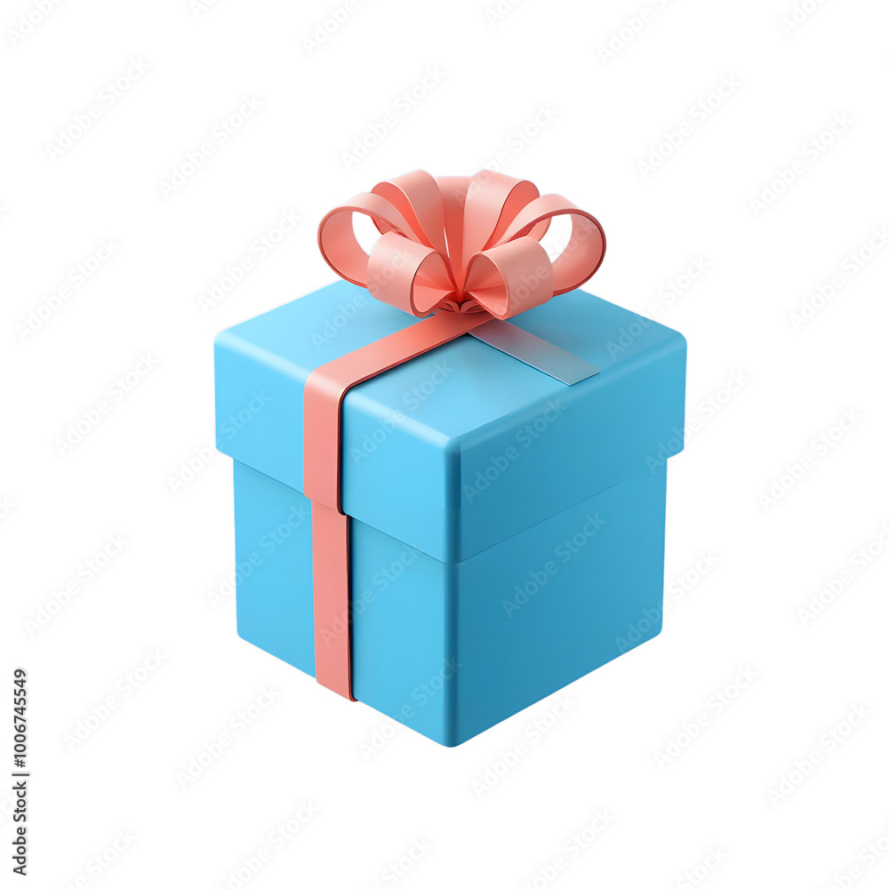 Obraz premium E commerce promo gift box icon isolated
