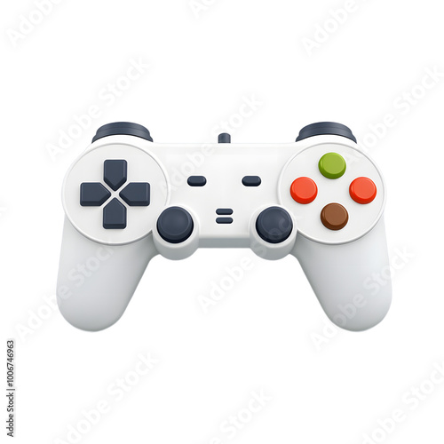 Gamepad game controller icon isolated 3d render with ultra layer